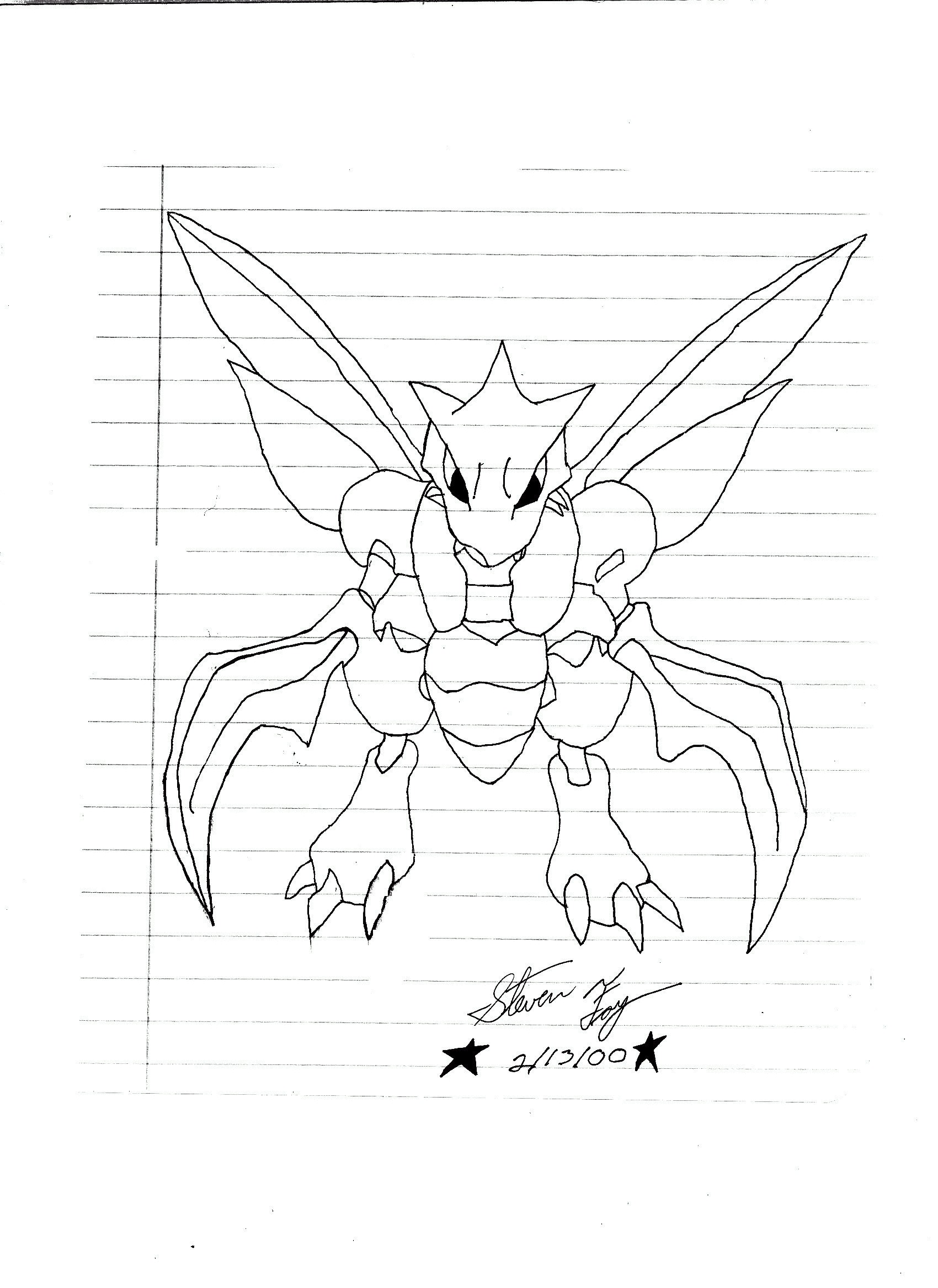 Steven's Scyther pokemon